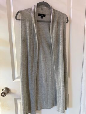 Target Light Gray Sleeveless Open-Front Cardigan Vest